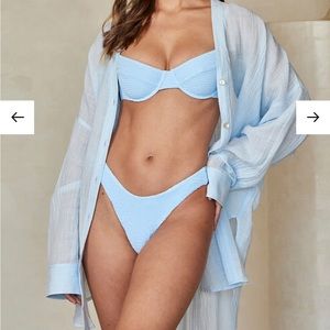 BARCELONA TUNIC - SEA MIST CRINKLE LINEN